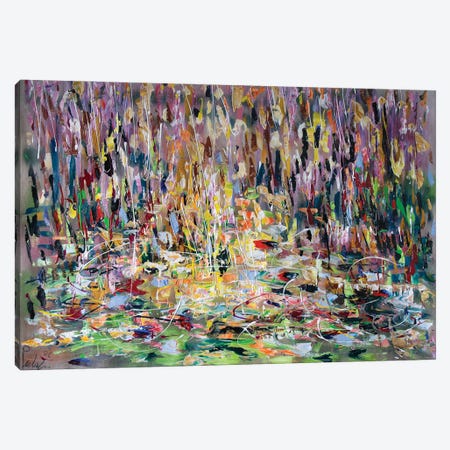 Pond And Water Lilies Canvas Print #APF73} by Antonino Puliafico Art Print