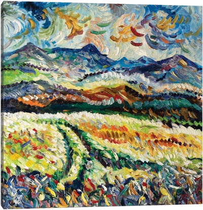 Wheat In Color Canvas Art Print - Antonino Puliafico