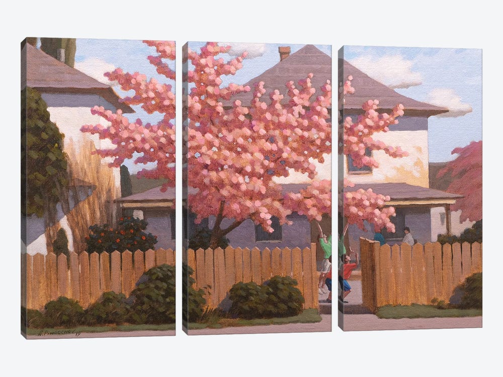 Spring by Andrey Pingachev 3-piece Canvas Wall Art