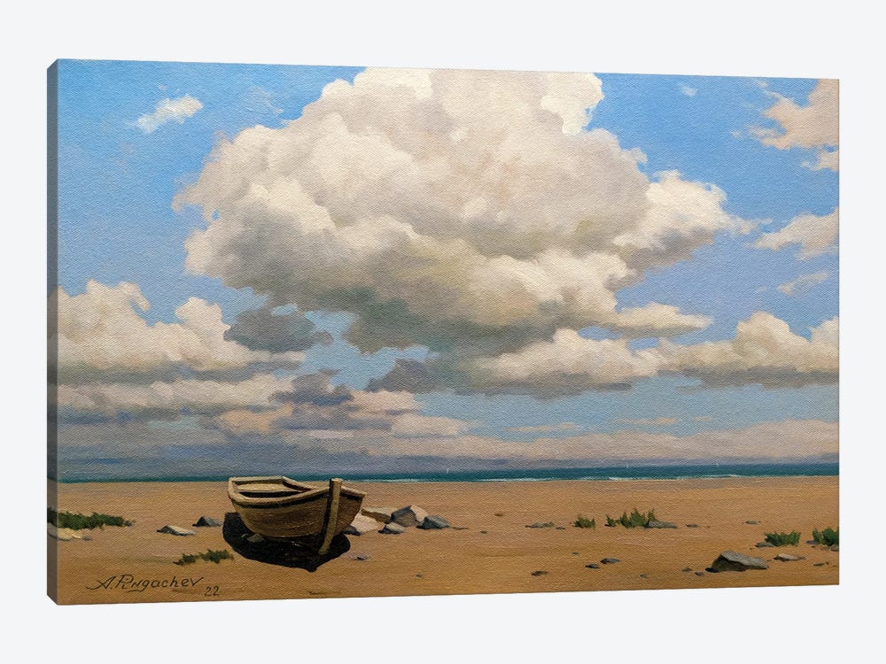 Deserted Beach by Andrey Pingachev 1-piece Canvas Art Print