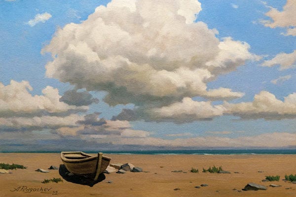 Andrey Pingachev: Deserted Beach by Andrey Pingachev