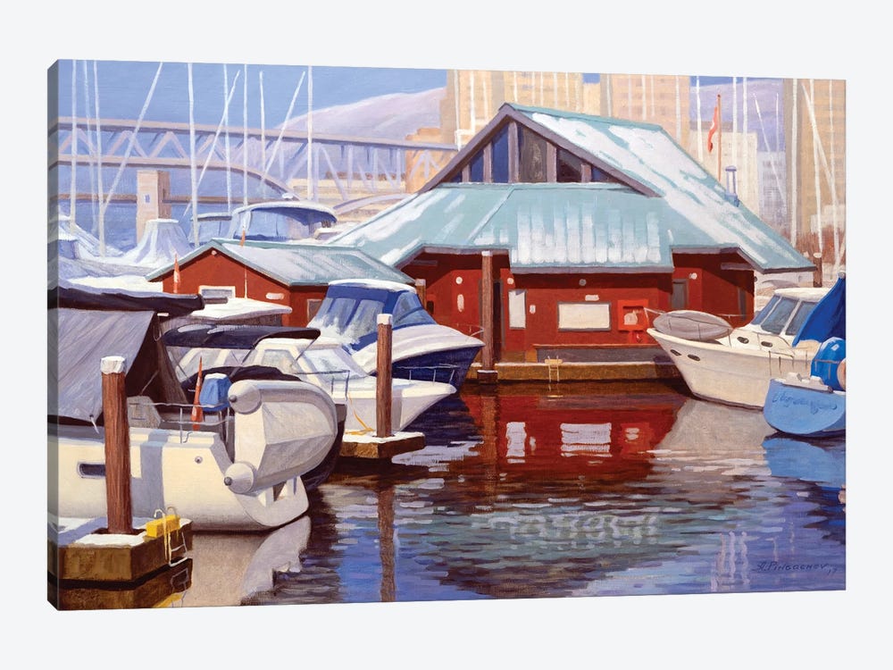 Dock by Andrey Pingachev 1-piece Canvas Art Print