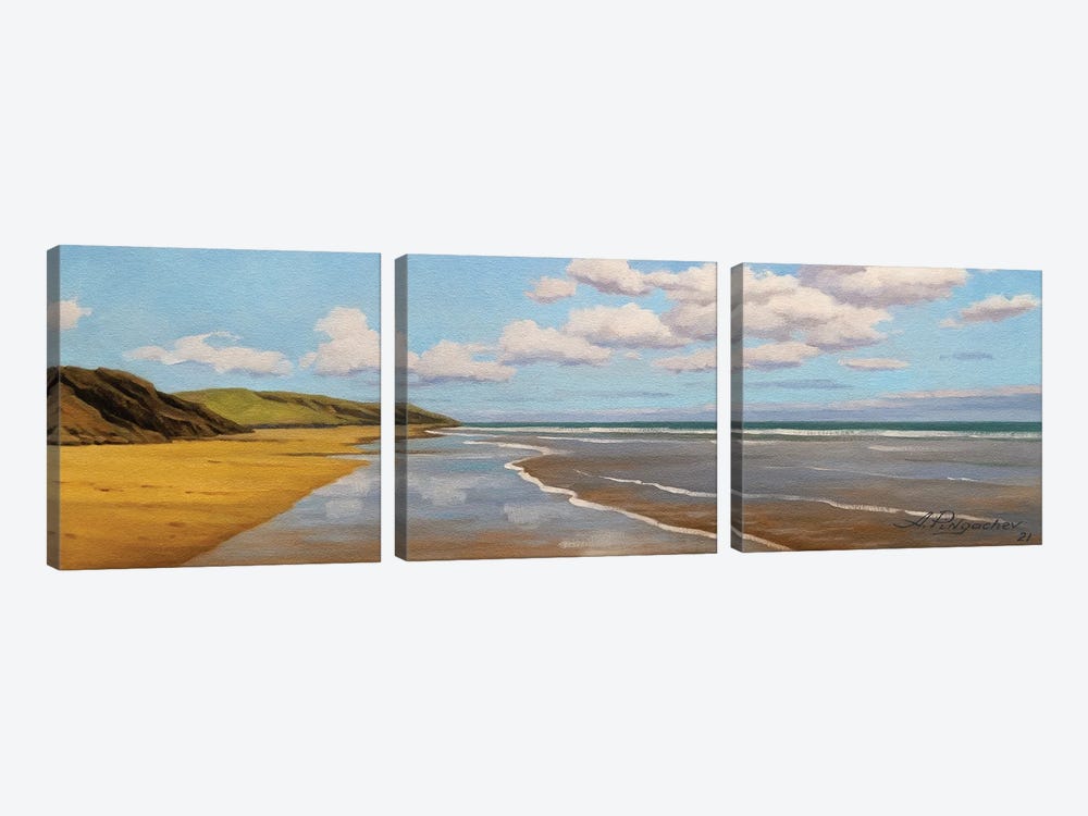 Sunny Day On The Ocean by Andrey Pingachev 3-piece Canvas Art