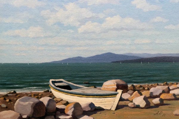 Andrey Pingachev: Forgotten Boat by Andrey Pingachev