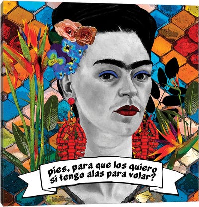 Friducha I Canvas Art Print - Similar to Frida Kahlo