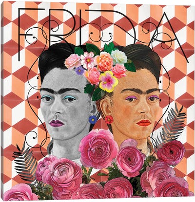 Friducha IV Canvas Art Print - Similar to Frida Kahlo