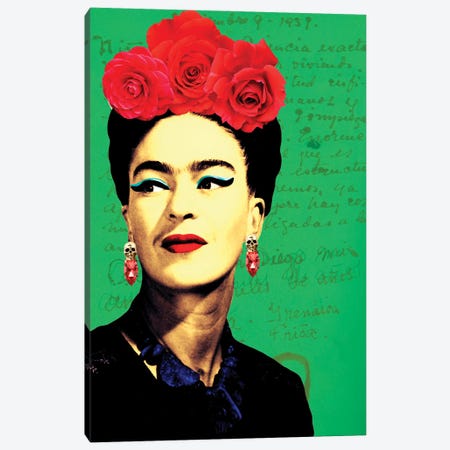 Frida Passion Ii Canvas Print #APH112} by Ana Paula Hoppe Canvas Print