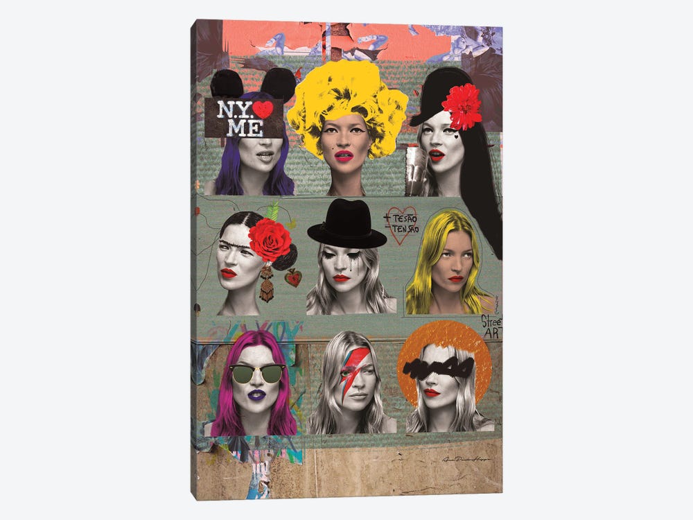 Kate Moss Style by Ana Paula Hoppe 1-piece Canvas Wall Art