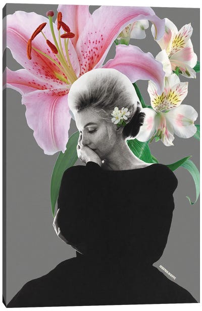 Mademoiselle Marilyn Monroe Canvas Art Print - Model & Fashion Icon Art