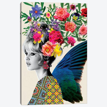 Brigitte Flowers Canvas Print #APH12} by Ana Paula Hoppe Canvas Art Print