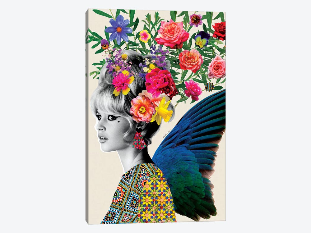 Brigitte Flowers by Ana Paula Hoppe 1-piece Canvas Artwork