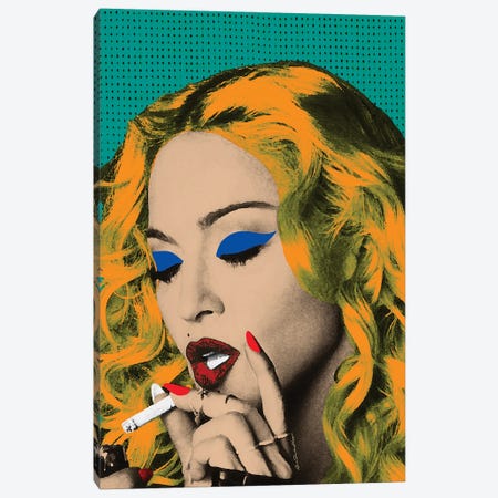 Madonna Pop Art Canvas Print #APH130} by Ana Paula Hoppe Art Print