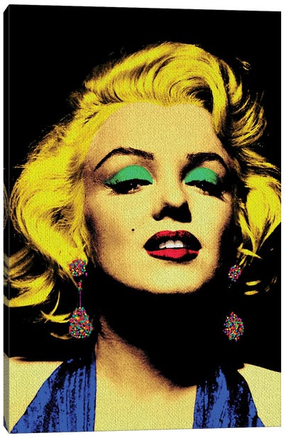 Marilyn Earrings Canvas Art Print - Marilyn Monroe