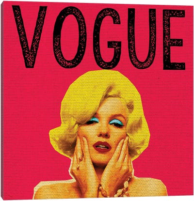 Marilyn Vogue Canvas Art Print - Vogue Art