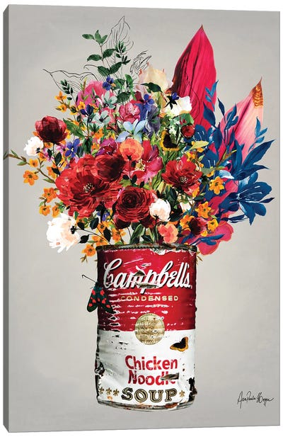 Campbell's Pink Canvas Art Print - Campbell's Soup Can Reimagined