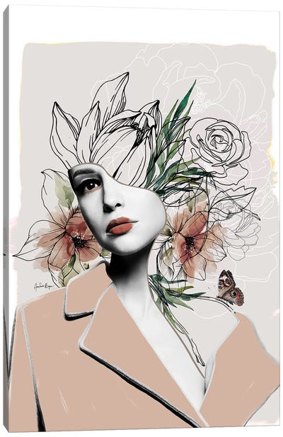 Fasano Canvas Art Print - Floral Portrait Art
