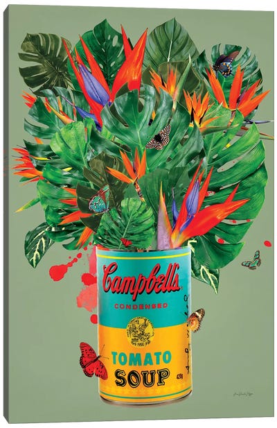 Campbell´s Tropical Canvas Art Print - Campbell's Soup Can Reimagined