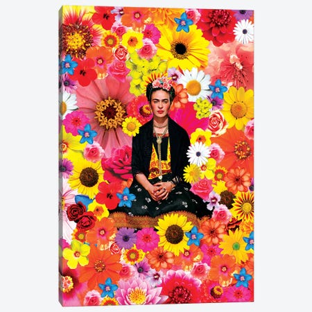 Flower Frida Canvas Print #APH26} by Ana Paula Hoppe Canvas Print