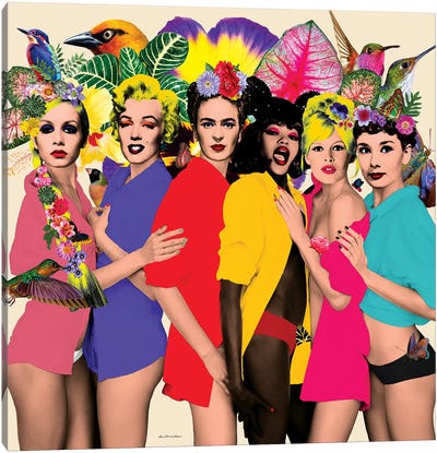 Friends Canvas Art Print - Brigitte Bardot