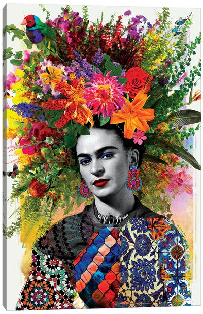 Gitana Frida Canvas Art Print - Female Portrait Art