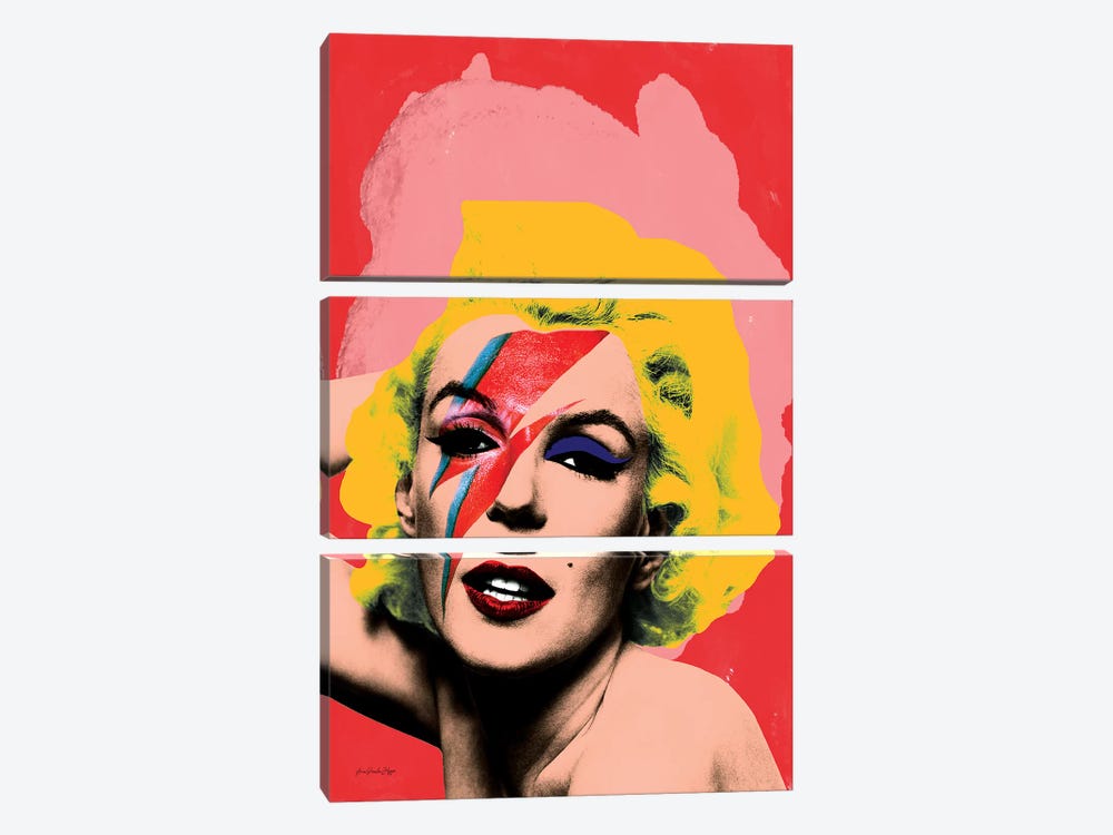 Marilyn Bowie by Ana Paula Hoppe 3-piece Art Print