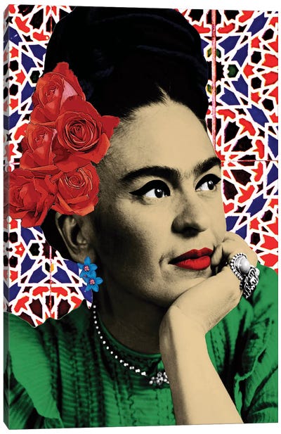 Magdalena Carmen Frida Kahlo Y Calderon Canvas Art Print - Multimedia Portraits