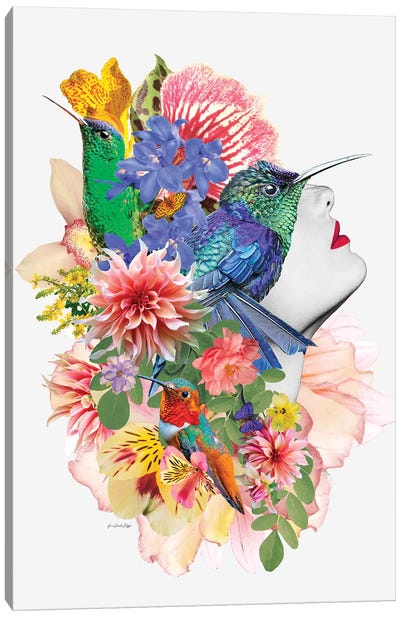 Ella Sings Canvas Art Print - Hummingbird Art