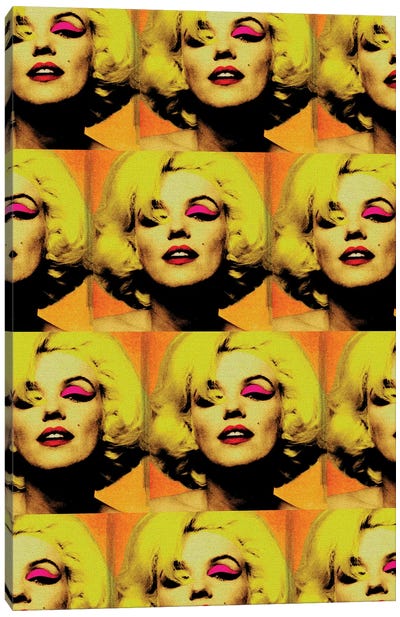 Pop Art Monroe Canvas Art Print - Similar to Andy Warhol