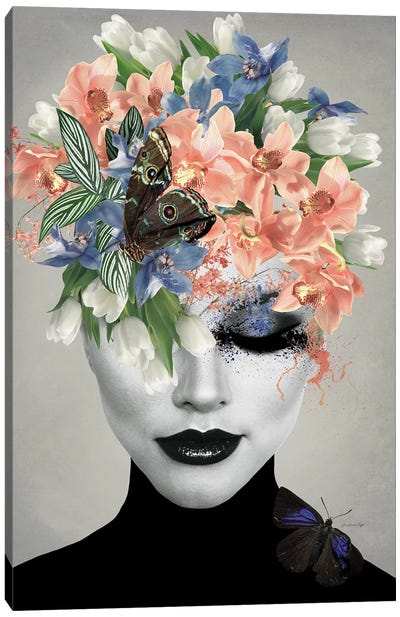 Spring In London Canvas Art Print - Multimedia Portraits