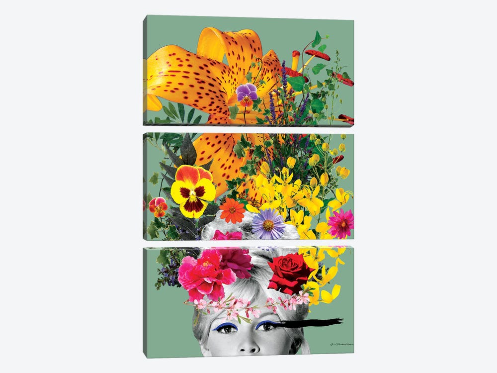 Bardot Flowers by Ana Paula Hoppe 3-piece Art Print