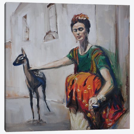 Frida And Granizo Canvas Print #APM6} by Arun Prem Canvas Wall Art