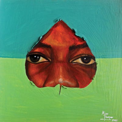 Heart by Aluu Prosper framed canvas print