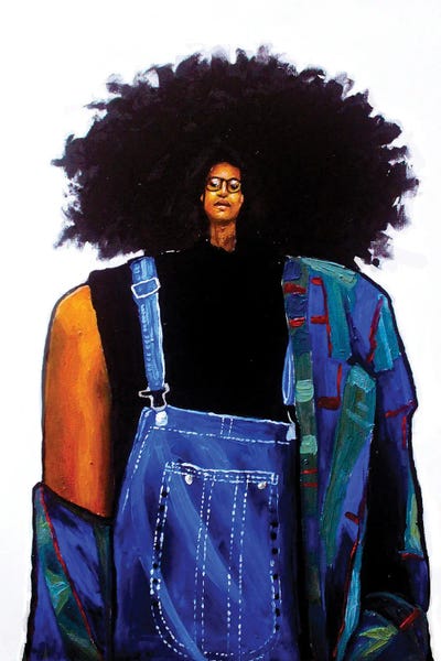 The First- Suspended In Blue Sky by Aluu Prosper framed canvas print