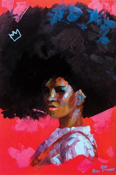 Thirteen by Aluu Prosper framed canvas print