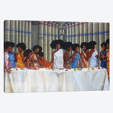 The Last Supper Canvas Print #APP32} by Aluu Prosper Canvas Art Print