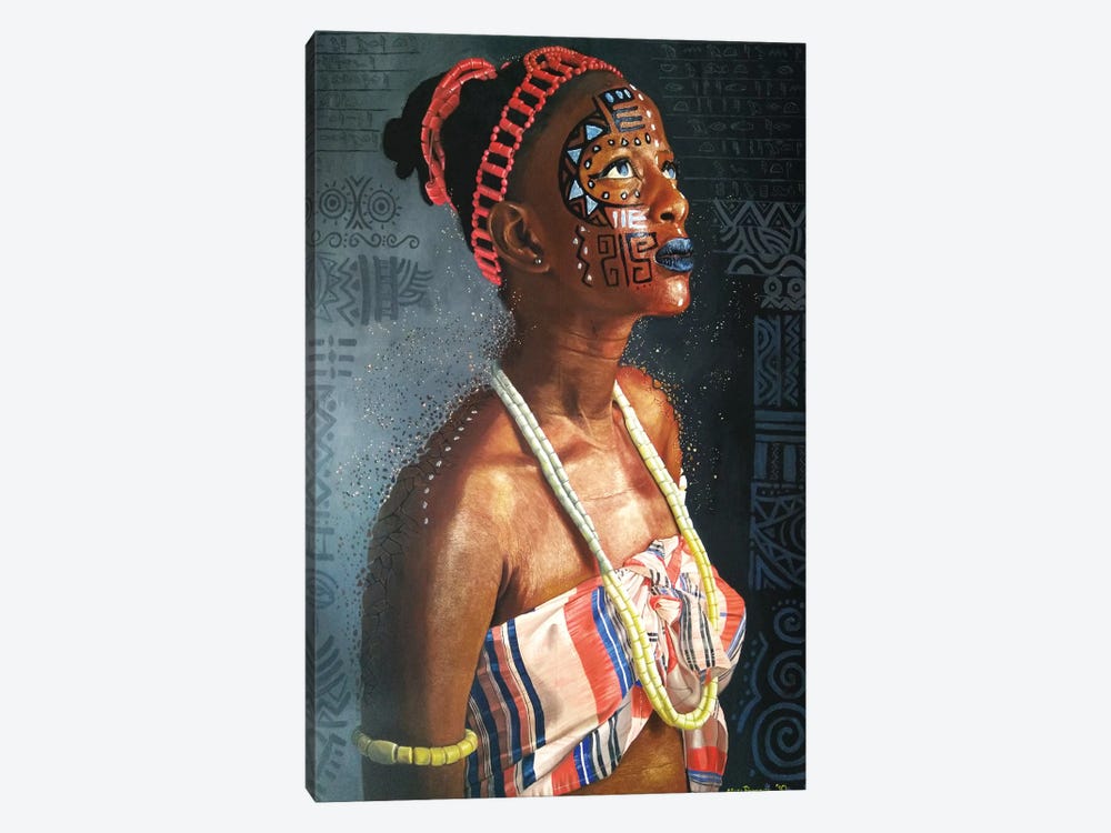 Fade Of The African Culture by Aluu Prosper 1-piece Canvas Art
