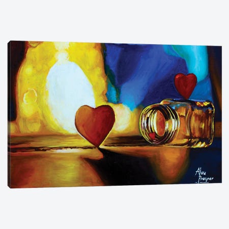 Jar Of Hearts Canvas Print #APP48} by Aluu Prosper Canvas Artwork