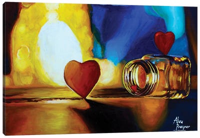 Jar Of Hearts Canvas Art Print - Aluu Prosper
