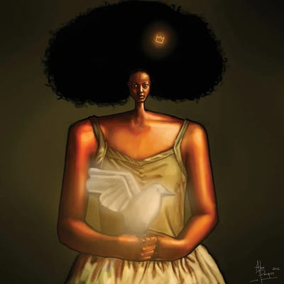 Advocate Of Peace by Aluu Prosper metal wall art