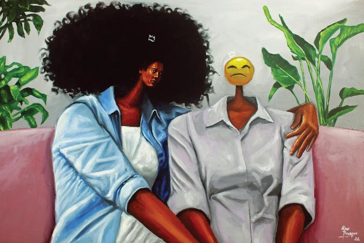 The Comforter by Aluu Prosper wall art