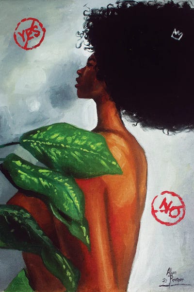 The Nudity Problem by Aluu Prosper art print