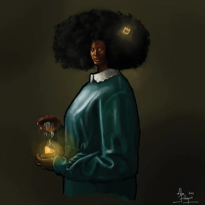 The Hour Has Come by Aluu Prosper art print