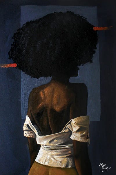 Tenacious by Aluu Prosper framed canvas print