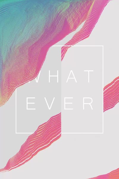 Whatever by Adam Priester framed canvas print