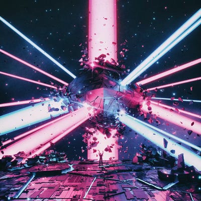 Hellstar by Adam Priester framed canvas print