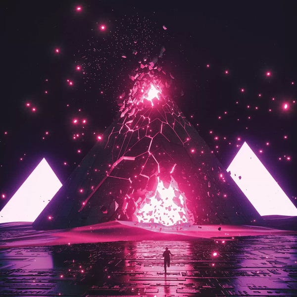 Black & Pink: Scatter Brain by Adam Priester