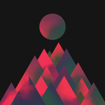 Dark Mountains by Adam Priester framed wall art