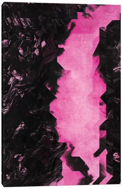 Hades Canvas Art Print - Black & Pink Art