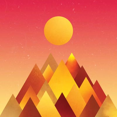 Hot Mountains II by Adam Priester canvas print