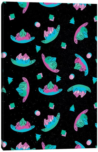 Interstellar Banana Split Canvas Art Print - 3-Piece Pop Art